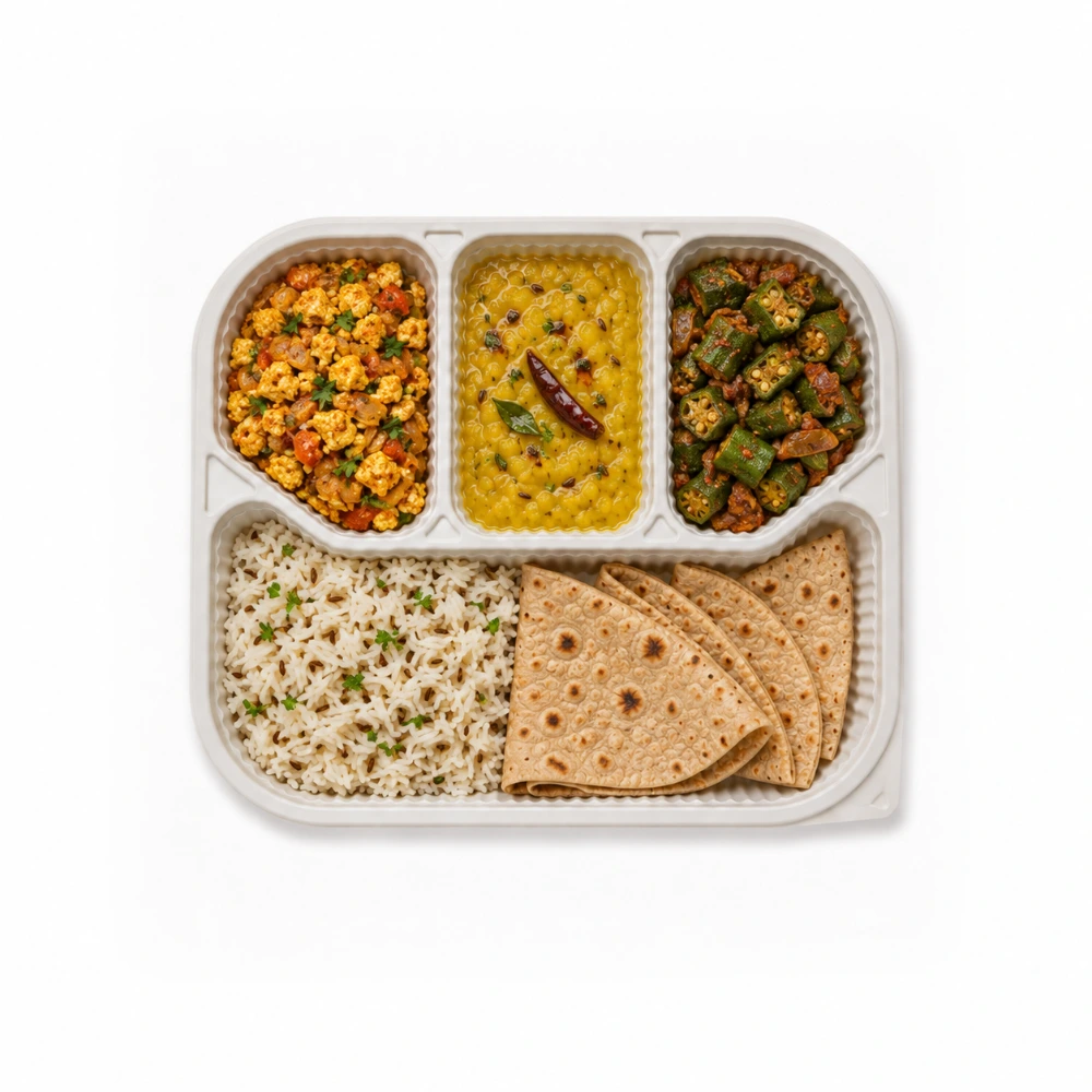 North Indian Homestyle Veg Thali from the Carb Theory menu