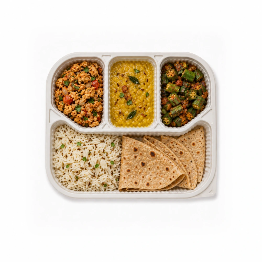 North Indian Homestyle Non Veg Thali from the Carb Theory menu