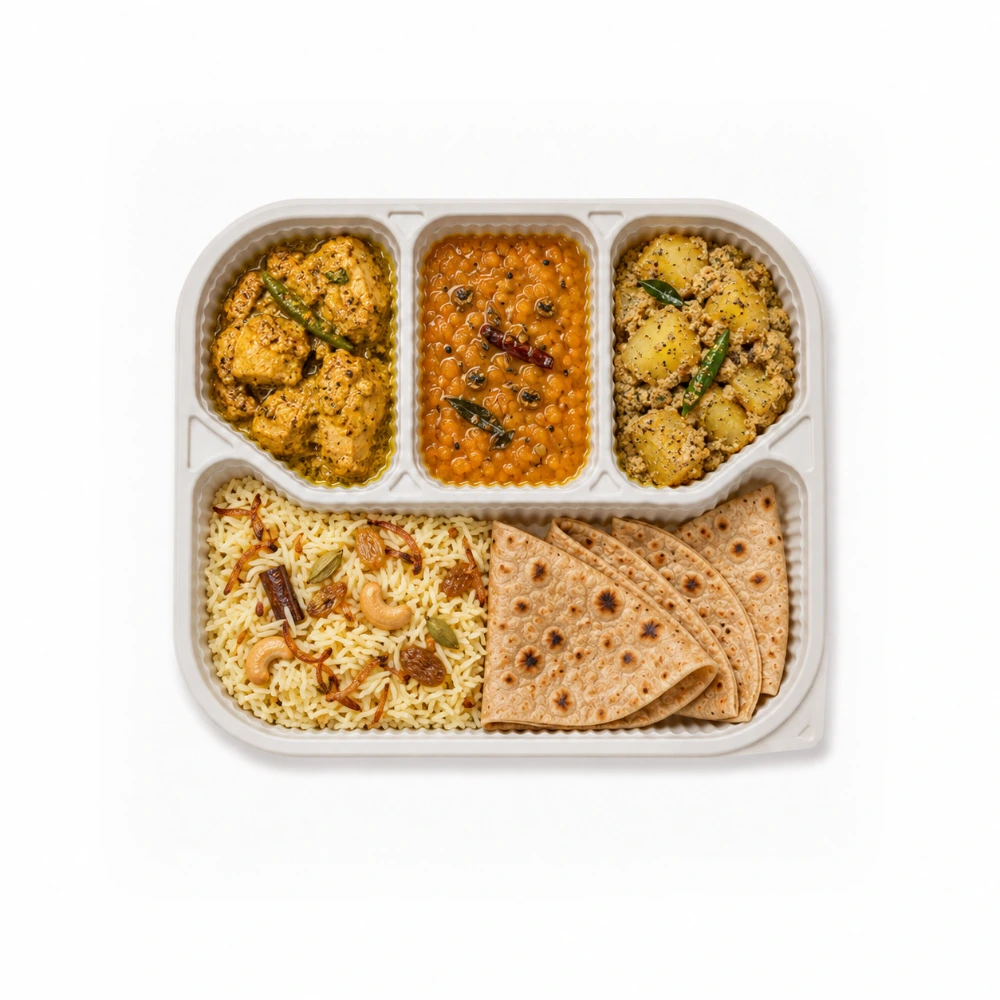 Bengali Non Veg Thali from the Carb Theory menu