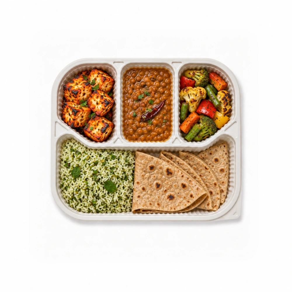 Tandoori & Herb Thali (Veg) from the Carb Theory menu