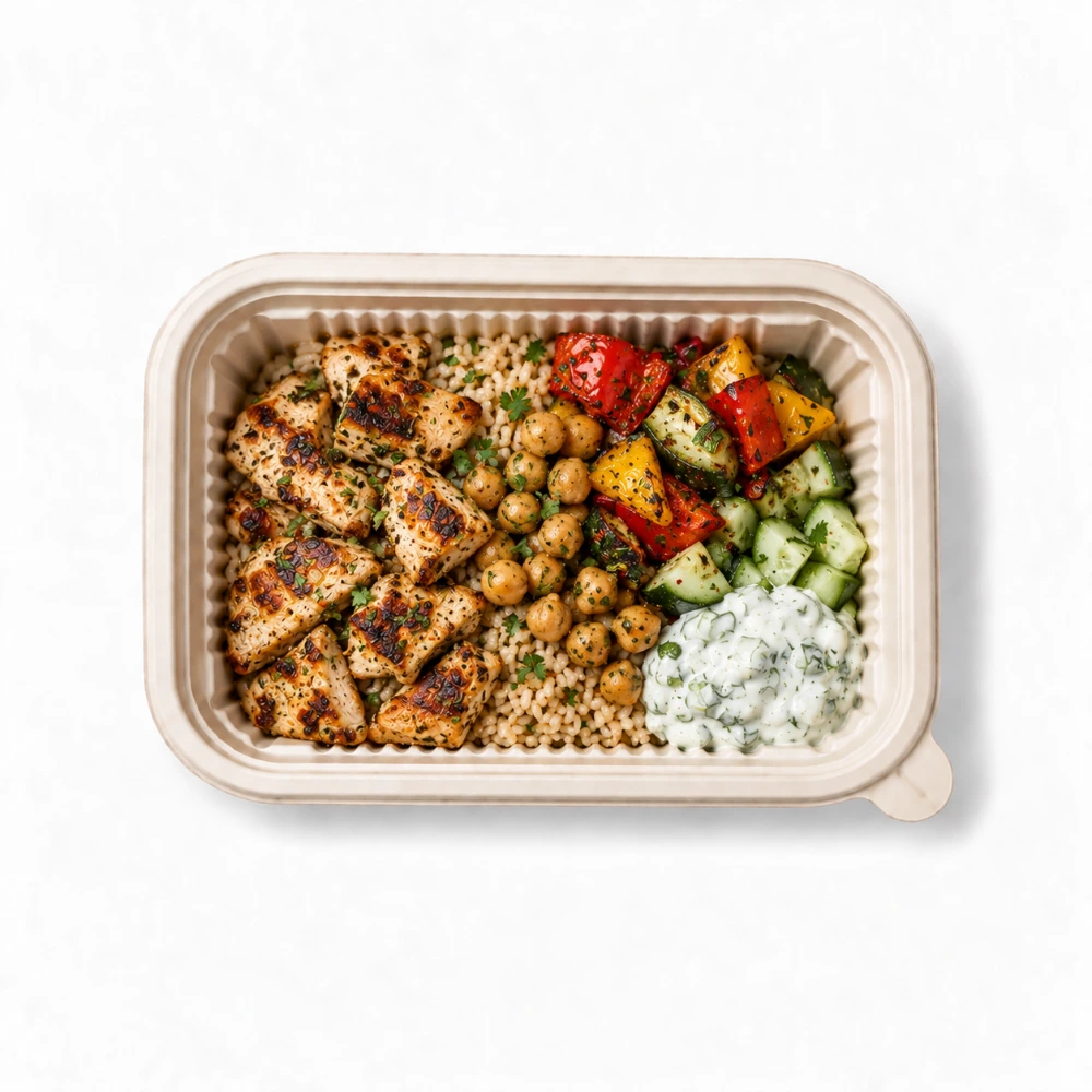 Mediterranean Chicken Bowl from the Carb Theory menu