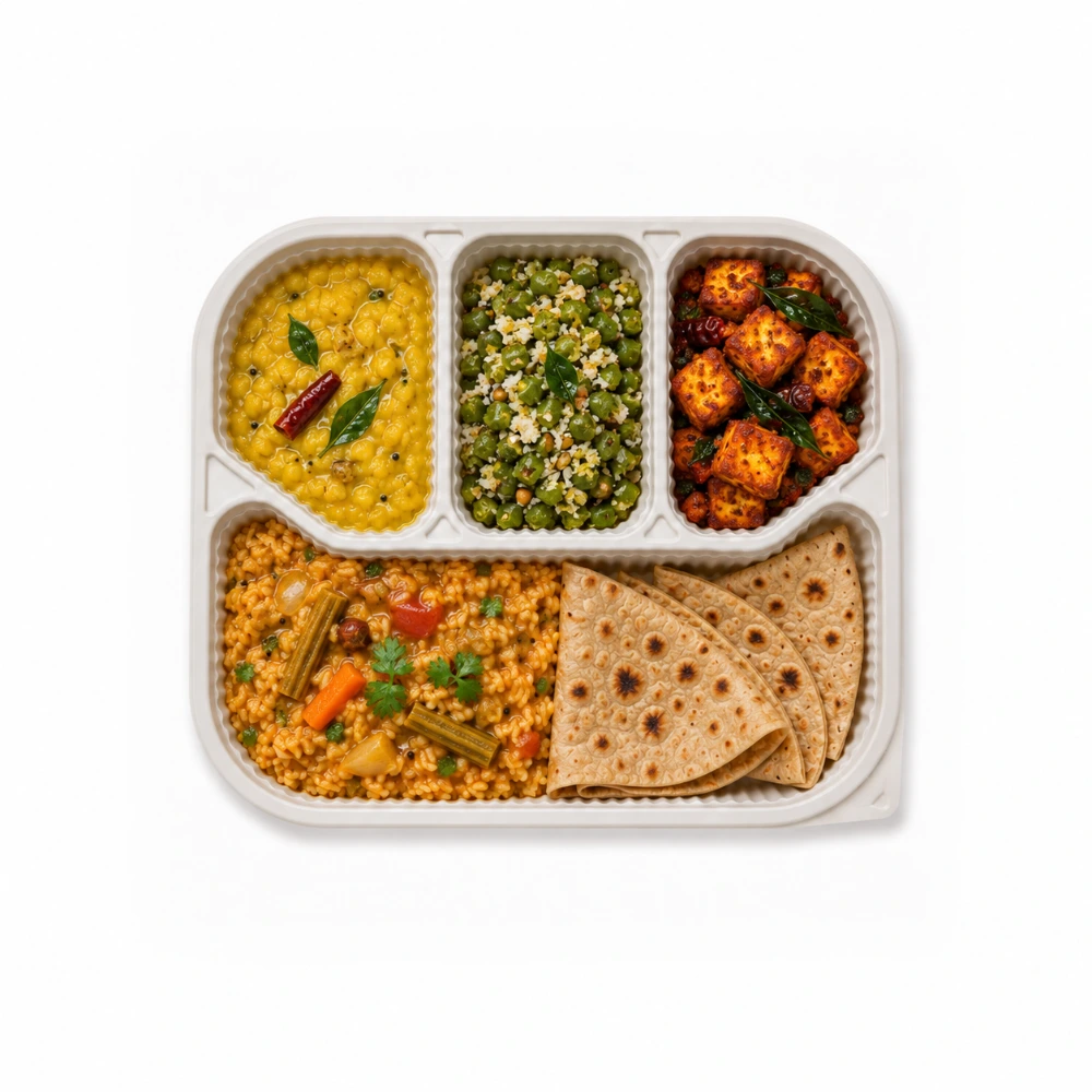 Tamil-Style South Indian Thali (veg) from the Carb Theory menu
