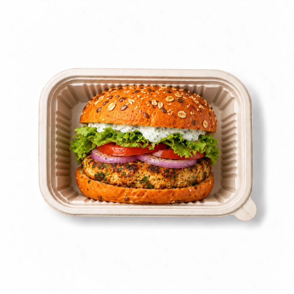 Carrot Bun Gourmet Burger from the Carb Theory menu